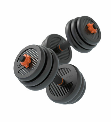 Xiaomi ORMANC20 kettlebell and dumbbell set for fitness and outdoor workouts, featuring black and gray weights with textured grips.