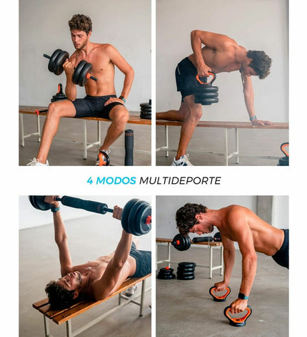 Xiaomi 40 kg kettlebell and dumbbell set for fitness and outdoor exercise, featuring black weights and ergonomic handles.