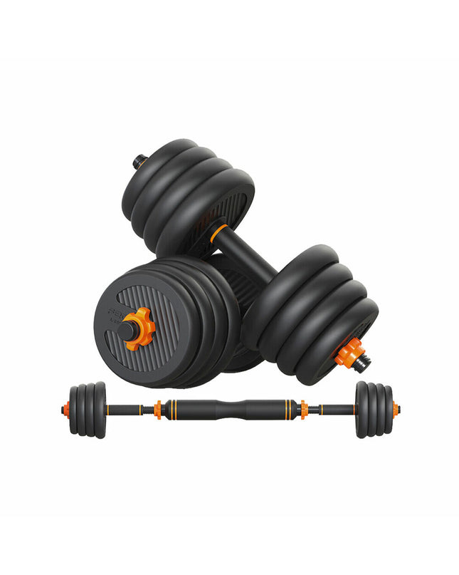 Xiaomi ORMANBAS35 35 kg black and multicolored dumbbells for fitness and outdoor exercise, shown in a gym setting
