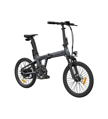 Xiaomi ADO Air 20S grey electric bike with 20-inch wheels and 10000mAh battery for sport and outdoor cycling.