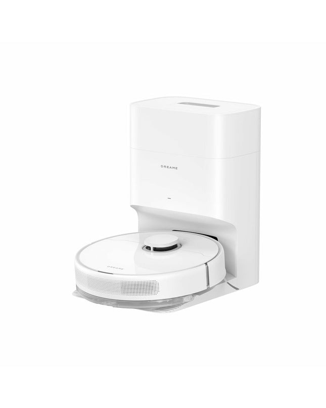 Dreame D10 Plus GEN 2 robot vacuum and mop with LiDAR, 6000Pa suction, white finish, for cleaning floors and surfaces.