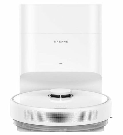 Dreame D10 Plus GEN 2 robot vacuum and mop with LiDAR, 6000Pa suction, white finish, on a clean floor.