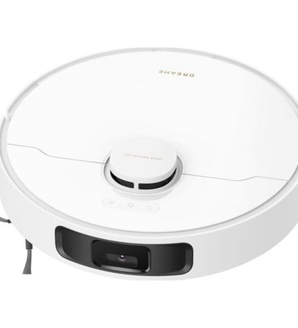 Dreame L10S ULTRA GEN2 robot stofzuiger vacuum cleaner cleaning hardwood floor with dustbin and sensors in action