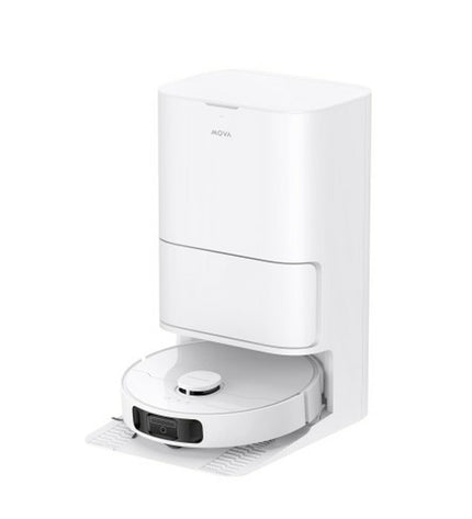 MOVA E30ULTRA robotstofzuiger en dweilrobot in wit met 7000 Pa zuigkracht en 4L reservoir voor huis en vloer schoonmaak