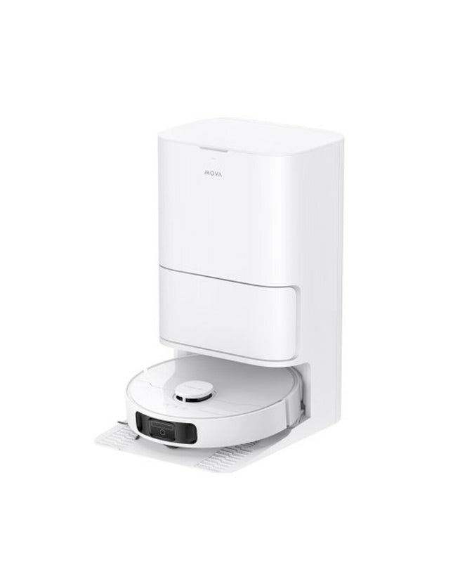 MOVA E30ULTRA robotstofzuiger en dweilrobot in wit met 7000 Pa zuigkracht en 4L reservoir voor huis en vloer schoonmaak