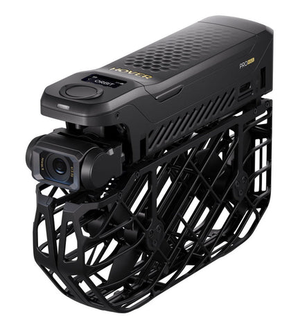 Hoverair Hoverair SP06H006 black drone with camera, electronic photography and videography equipment, shown in close-up shot.