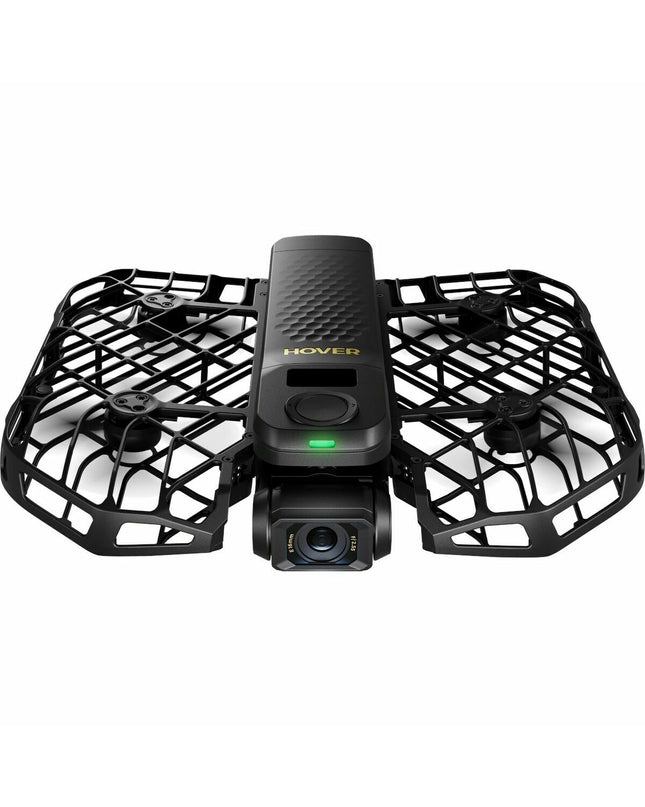 Hoverair Drone Hoverair SP06H006 in black, compact electronic device for photography and video recording.
