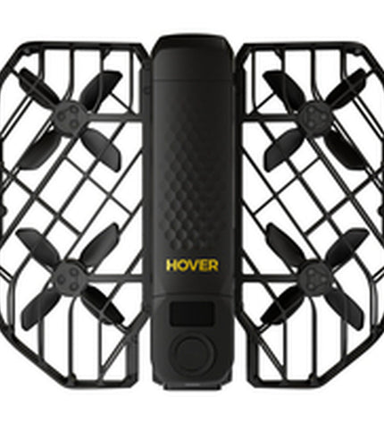 Hoverair Digitale Camera Hoverair SP06H075 with lens and control buttons, showcasing its compact electronic design.