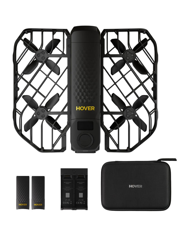 Hoverair Digitale Camera Hoverair SP06H075 with lens, digital display, and buttons for photography and video recording.
