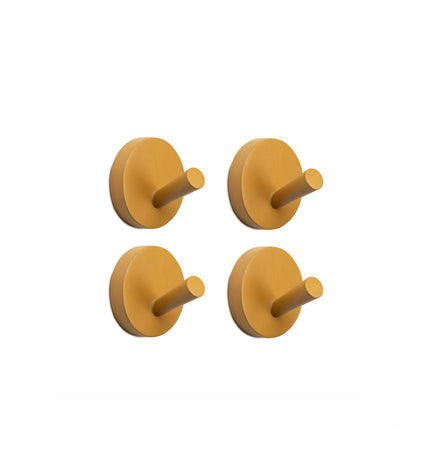 Xion wall hook set, caramel, 4 pieces