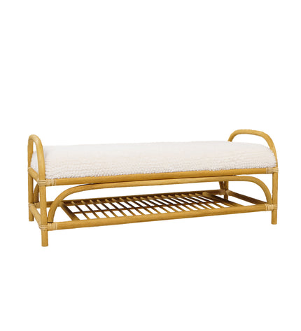 Kidsdepot bankje Banu naturel - wit
