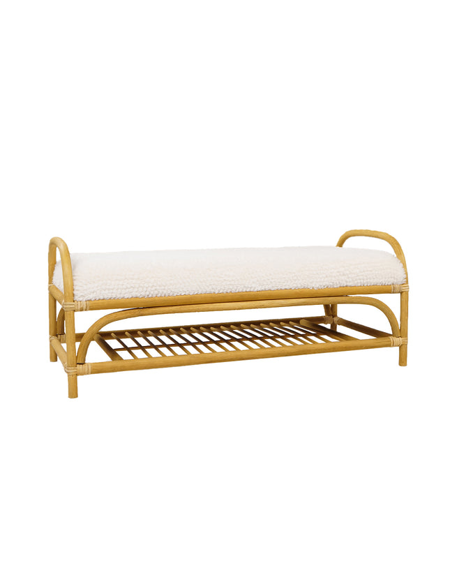 Kidsdepot bankje Banu naturel - wit