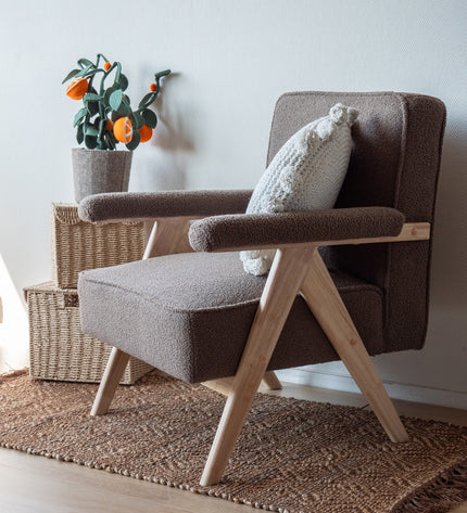Kidsdepot kinderfauteuil Anouk - taupe
