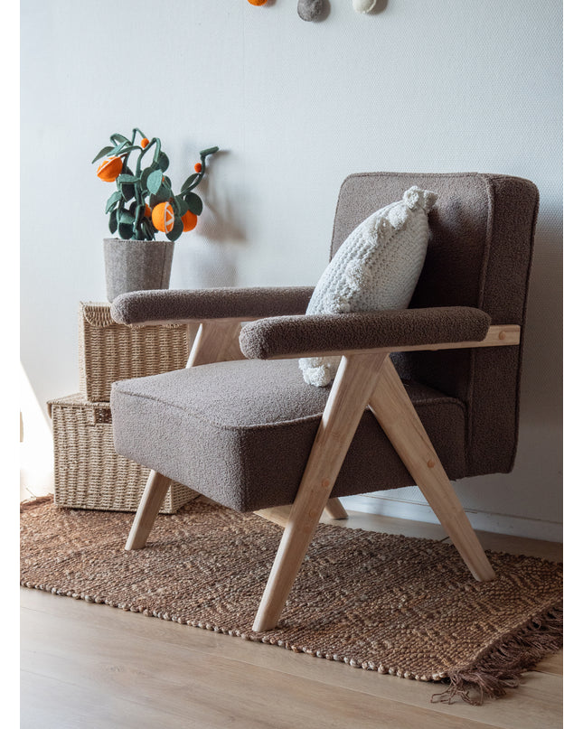 Kidsdepot kinderfauteuil Anouk - taupe