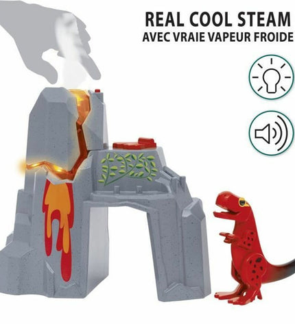 Brio Dinosaur Erupting Volcano action figure set with dinosaur and erupting volcano toy for imaginative play
