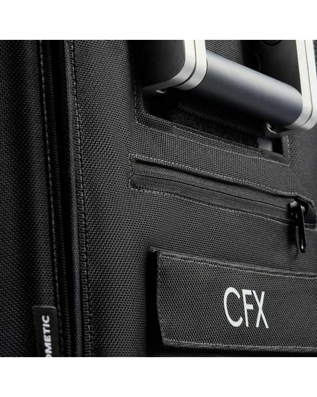 Dometic black refrigerator cover for mini fridge, 10x68x49cm, durable outdoor protection for camping and outdoor use.