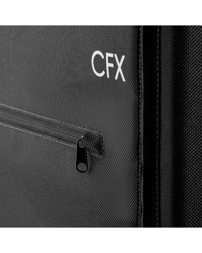 Black Dometic CFX3 PC75 mini-fridge cover, outdoor protective sleeve for camping and outdoor use, fits mini coolers.