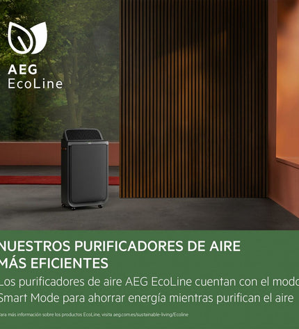 AEG Luchtzuiveraar APU72571DG draagbare airconditioning voor huis en keuken, met luchtfilter en bedieningspaneel