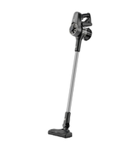 AEG Steelstofzuiger AP31CB21TG for home cleaning, with a sleek design and various attachments for vacuuming floors and surfaces.