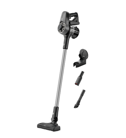 AEG Steelstofzuiger AP31CB21TG in gebruik, geschikt voor huis, koken, stofzuigen en vloer- en raamonderhoud.