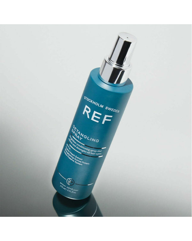 REF Detangling Conditioner bottle with label, 175 ml, for hair care and beauty, showcasing the product's packaging and design.