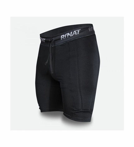 Rinat goalkeeper football pants in black and red, designed for soccer players, showing the sport and outdoor athletic apparel.