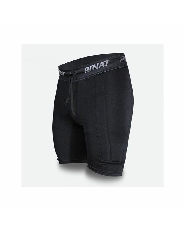 Rinat goalkeeper football pants, sport and outdoor gear, black and green athletic soccer trousers for goalkeepers.