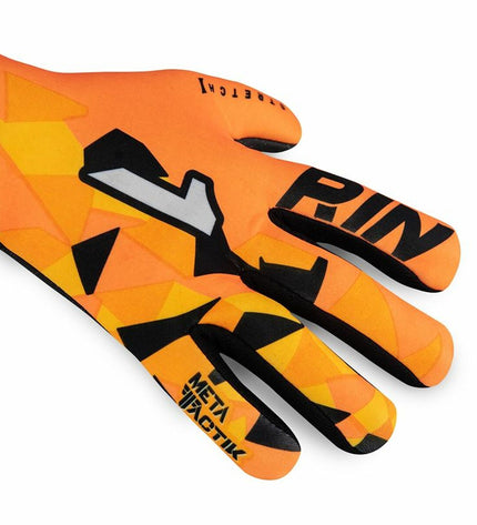 Rinat Kinder Keeperhandschoenen Rinat Meta Tactik GK in donker oranje, sport en outdoor voetbalhandschoenen for kids