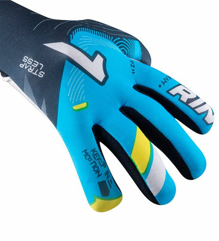 Rinat Keeperhandschoenen Rinat Nkam As (Turf) Onana Indigo for adult soccer goalkeeping, designed for outdoor football matches.