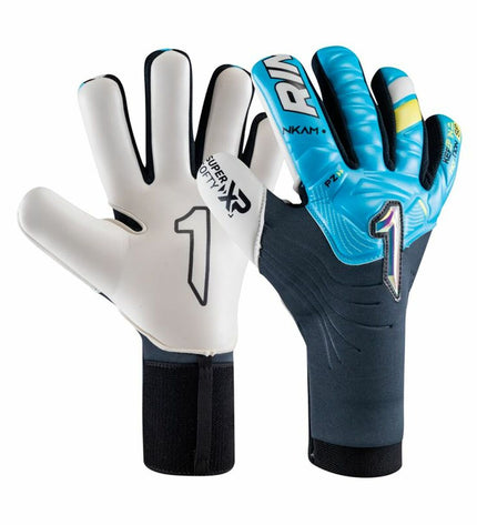 Rinat Keeperhandschoenen for football, water-resistant adult goalkeeper gloves with semi Onana water design in sport and outdoor use.