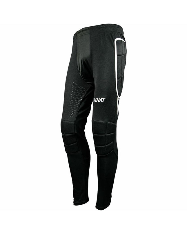 Black Rinat Moya unisex football training pants for adults, designed for sport and outdoor football activities.