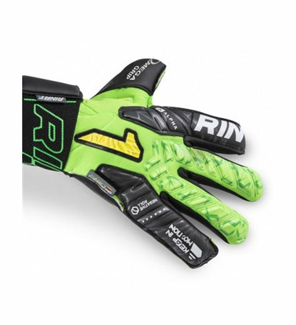 Rinat Egotiko Vengador multicolour goalkeeper gloves for adults, designed for soccer and outdoor sports, with vibrant color details