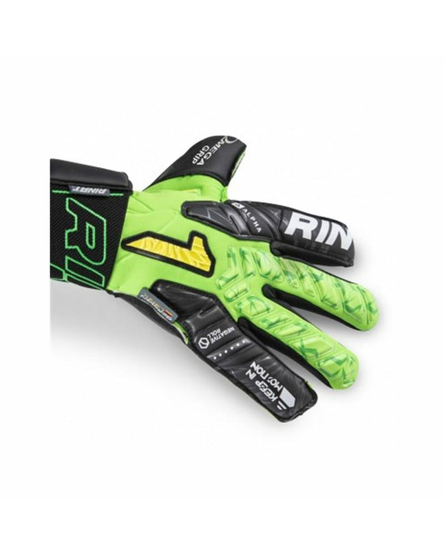 Rinat Egotiko Vengador multicolour goalkeeper gloves for adults, designed for soccer and outdoor sports, with vibrant color details