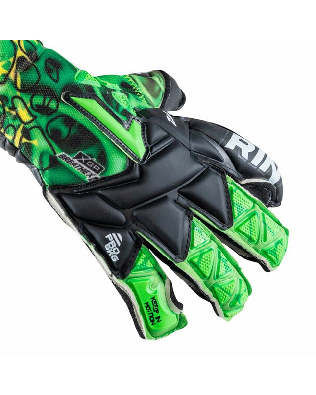 Rinat Rinat Xtreme Guard Dominius Pro multicolour adult goalkeeper gloves for soccer, featuring vibrant design and protective grip.