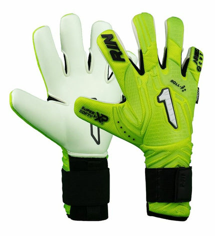 Rinat Keeperhandschoenen Aries Némesis Prime multicolour for football, designed for goalkeepers with vibrant, durable grip.