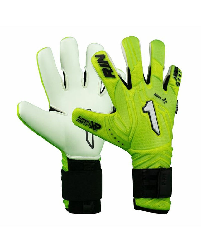 Rinat Keeperhandschoenen Aries Némesis Prime multicolour for football, designed for goalkeepers with vibrant, durable grip.