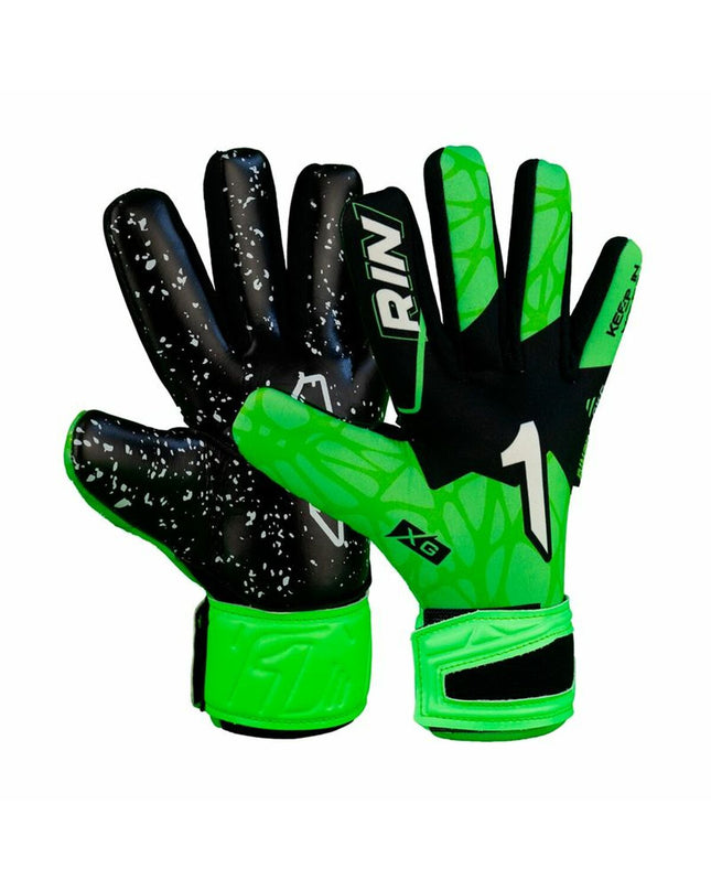 Rinat Rinat Xtreme Guard Dominius As multicolour adult football goalkeeper gloves with protective padding.