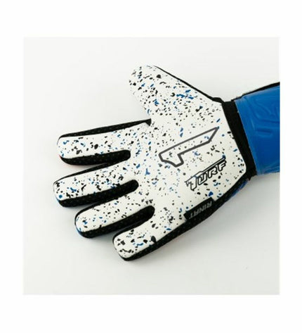 Rinat Egotiko Graviti multicolour goalkeeper gloves for adults, designed for outdoor soccer, with colorful grip and flexible wrist support.