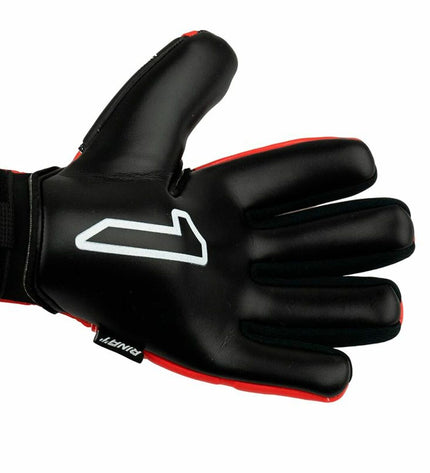 Rinat Rinat Xtreme Guard Dominius Turf adult soccer goalkeeper gloves in red with protective padding and grip on the palms.