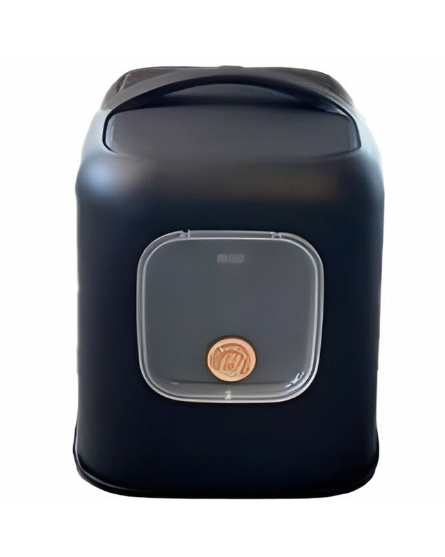 Rotho My Pet black cat litter box with a smooth, rounded design suitable for indoor feline use.