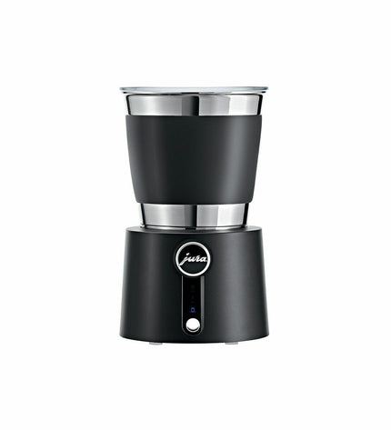 Jura Melkopschuimer 24019 in zwart, 650W, compact electric milk frother for home kitchen use.