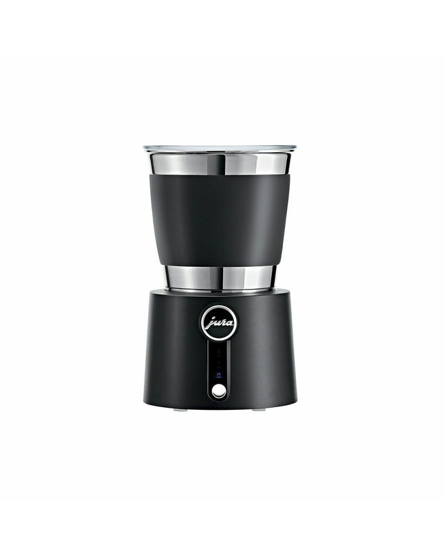 Jura Melkopschuimer 24019 in zwart, 650W, compact electric milk frother for home kitchen use.