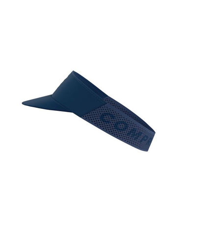 Compressport Pro Racing tennis visor in blue, lightweight sport accessory with a single size for outdoor tennis activities.