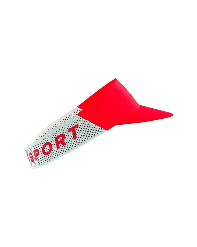 Blue Compressport Pro Racing visor for tennis, lightweight sport outdoor headwear with a sleek design and adjustable fit.