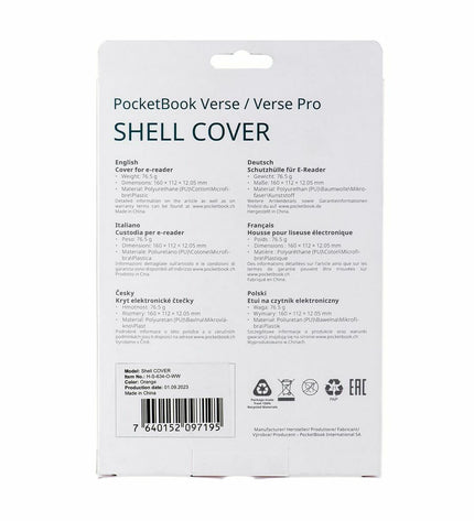 PocketBook H-S-634-O-WW 6-inch eBook reader e-boekhoes protecting the device with a sleek design