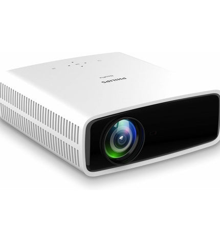Philips NPX750 LCD projector displaying high-definition 1920x1080 resolution for home cinema and entertainment setup.