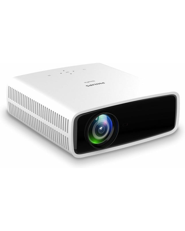Philips NPX750 LCD projector displaying high-definition 1920x1080 resolution for home cinema and entertainment setup.