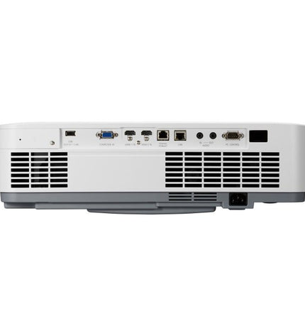 NEC P627UL projector displaying bright 6200 lumens, designed for electronics, TV, and home theater setups.