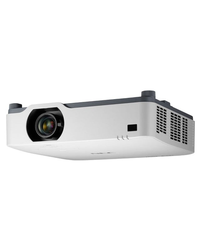 NEC P627UL projector with 6200 lumens, compact electronic device for home theater and video projection setup.