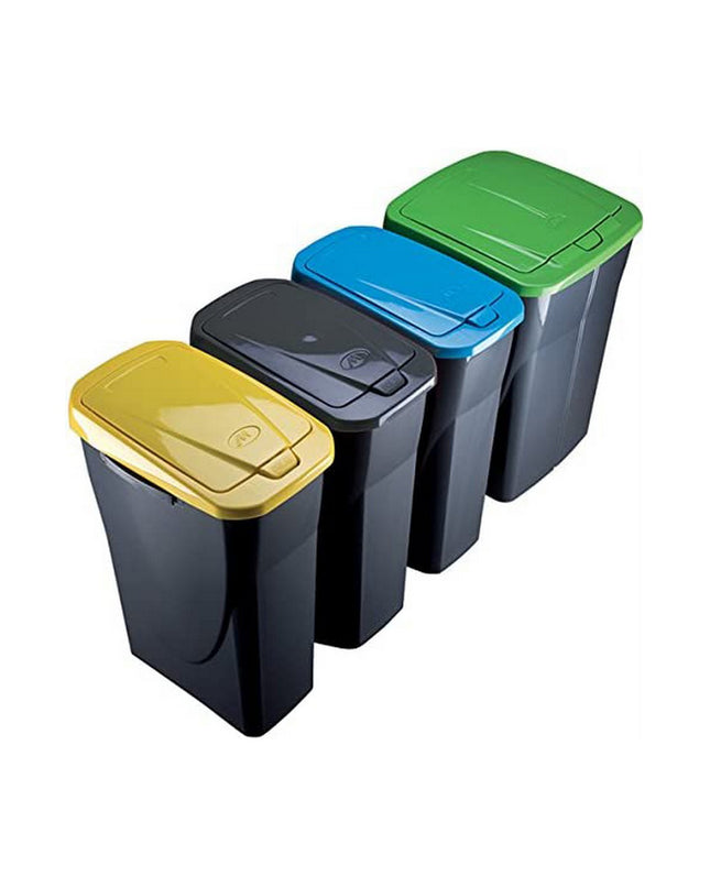 Plastic 15L Mondex afvalemmer with a sturdy polypropylene body, ideal for household waste and kitchen organization.